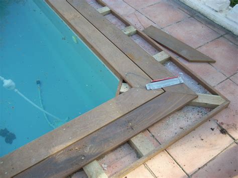 Margelle Piscine Bois Schème Idees Conception Jardin Idees