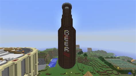 Scaled Beer Bottle Minecraft Map