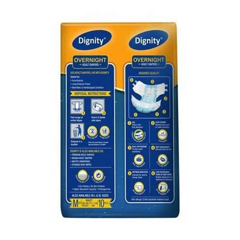 Adults Dignity Overnight Disposable Adult Diapers Size Medium
