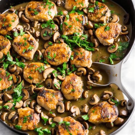 Mushroom Chicken Piccata Recipe