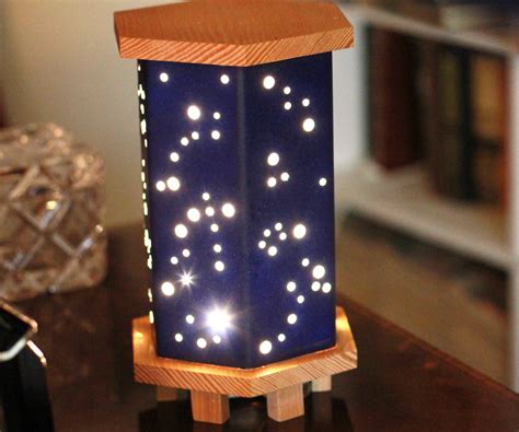 Magical Starry Night Light W Wood Foamboard And Fairy Lights 9 Steps