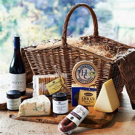 Simply Delicious Cheese And Wine Hamper The Courtyard Dairy