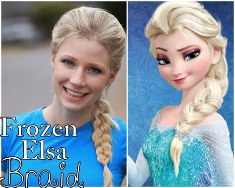 Frozens Elsa Braid Tutorial Frozen Hair Elsa Frozen Disney
