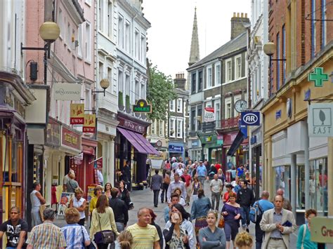 Norwich Shopping, including Norwich Lanes, Market, Castle Mall and ...
