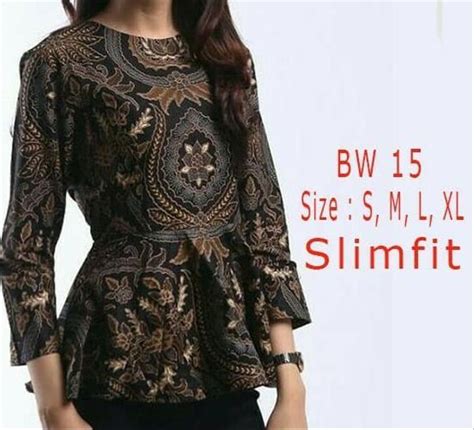 Dapatkan diskon menarik dari setiap pembelian blouse batik di matahari.com sekarang! Jual New Blouse Batik Wanita Modern Unik Baju Batik Bw15 ...