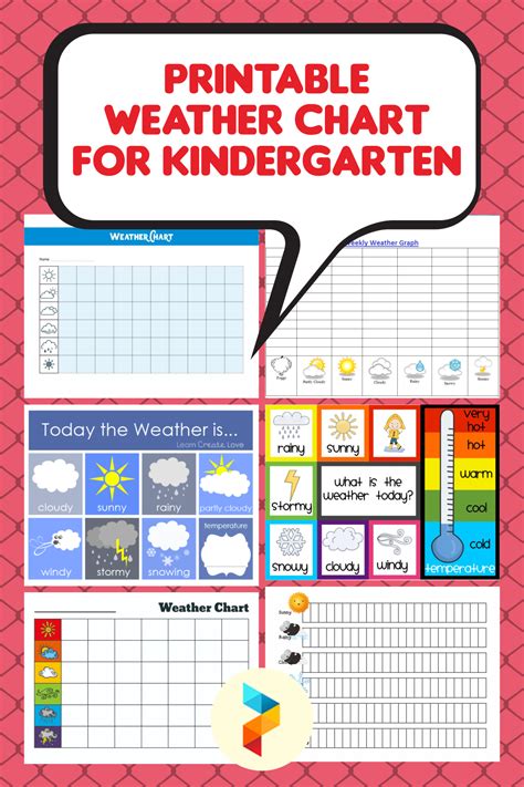 7 Best Monthly Weather Chart Kindergarten Printables Printableecom 7
