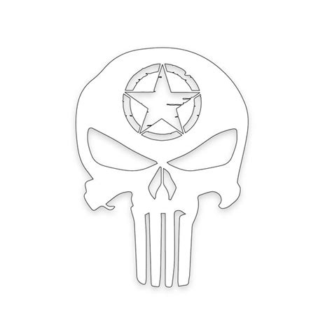 Punisher Skull Us Army Star Military Veteran Low Priced Decals Lots