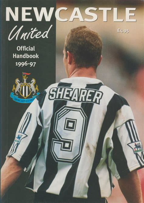 Newcastle United Football Club Official Handbook 1996 97 Football