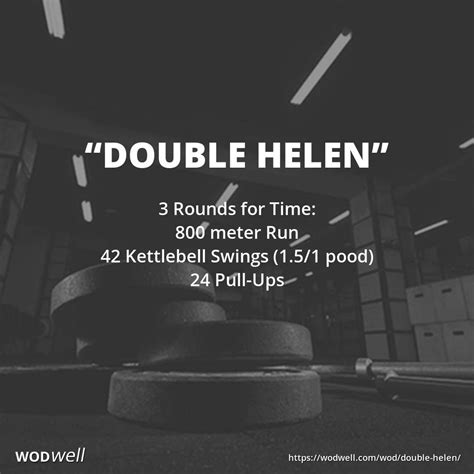 Double Helen Workout Crossfit Benchmark Wod Wodwell Crossfit