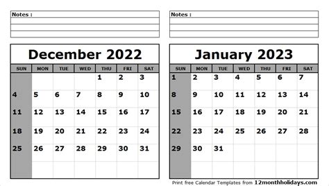 2022 Calendar 2023 Pics