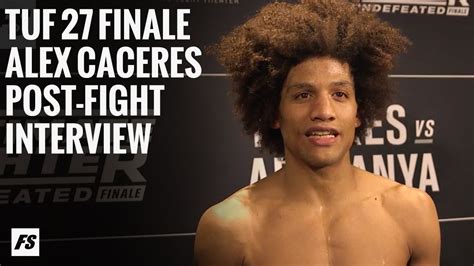 Tuf 27 Finale Alex Caceres Post Fight Interview Youtube