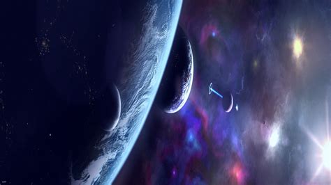 Colorful Planets Chill Scifi Pink 4k Hd Wallpaper