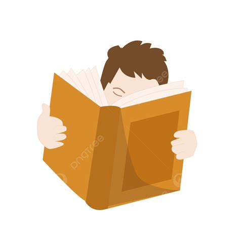 Niño Leyendo Un Libro Vector Png Chico Lectura Aprender Png Y