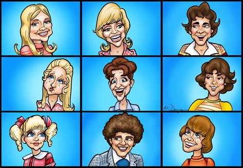 The Brady Bunch By Derryproducts On Deviantart Caricature Celebrity
