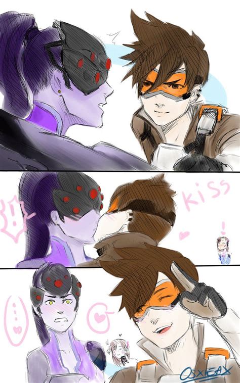 Tracer X Widowmaker By Xiespace Overwatch Widowmaker Overwatch Comic