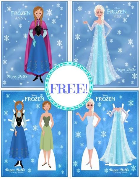 Free Disney Frozen Printable Paper Dolls Frozen