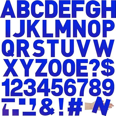 Seajan 184 Pcs Large Vinyl Letters 6 Inch Big Font Alphabet
