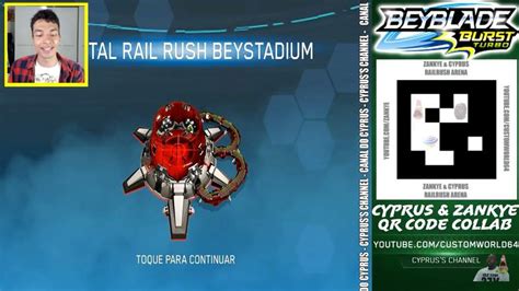 The complete beyblade burst turbo qr code collection! the rail rush beystaduim qr code is here !!!😁😁 | Beyblade Burst! Amino