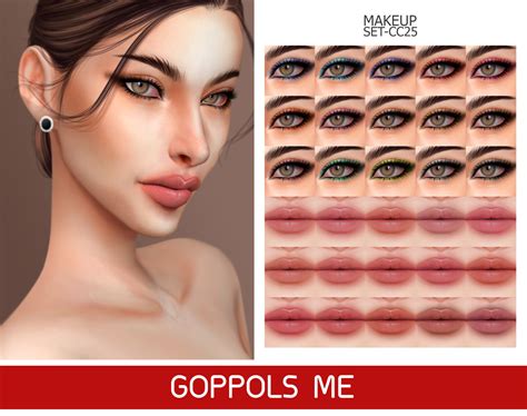 Gpme Gold Makeup Set Cc25 At Goppols Me Sims 4 Updates