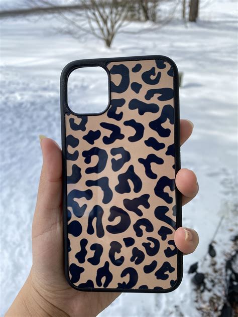 Cheetah Print Phone Case For Iphone And Samsung Etsy