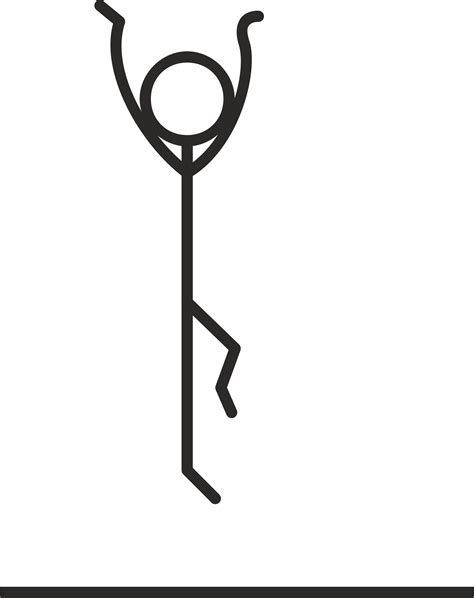 Stick People Jumping Clipart Library Stick Figure Drawing Stick