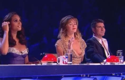 Britains Got Talent Amanda Holden Suffers Nip Slip Wardrobe