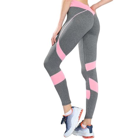 normov sexy push up leggings women heart patchwork fitness legging femme activewear breathable