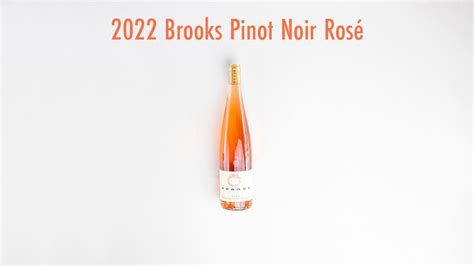 2022 Brooks Pinot Noir Rosé Youtube