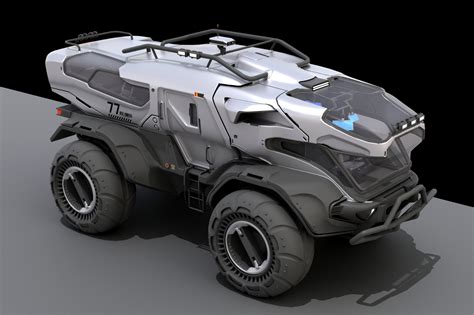 Oleg Ovigon 3d Concept Sci Fi Vehicle