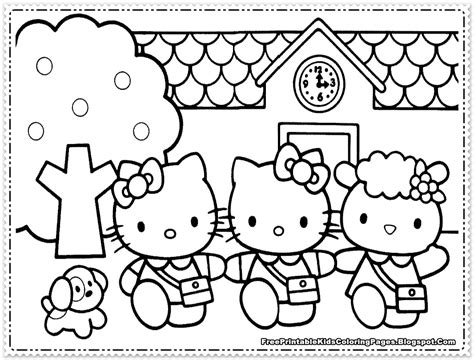 Hello Kitty Coloring Pages For Girls Free Printable Kids