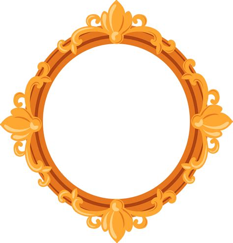 Ornate Round Frame Png Golden Color Image Hd Transparent Frame