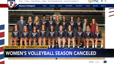 university of pennsylvania cancels remainder of women s volleyball season over vulgar