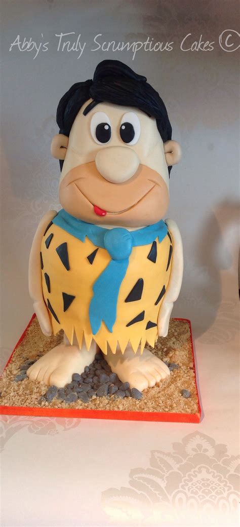 Fred Flintstone Cake Şeker Hamuru