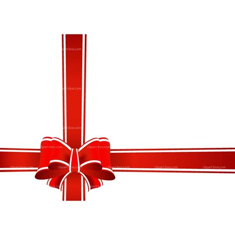 Present Red Ribbon Drawing Free Image Download