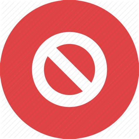 Forbidden No Prohibited Restricted Stop Symbol Wrong Icon