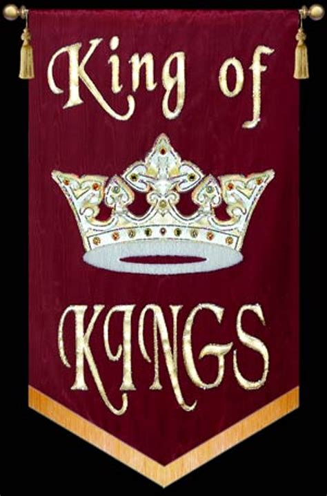 King Of Kings With Crown Christian Banners For Praise And Worship