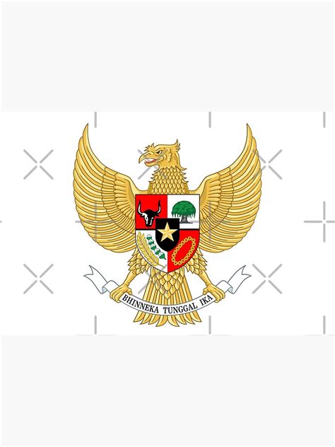 National Emblem Of Indonesia Garuda Pancasila Poster For Sale By Mo91