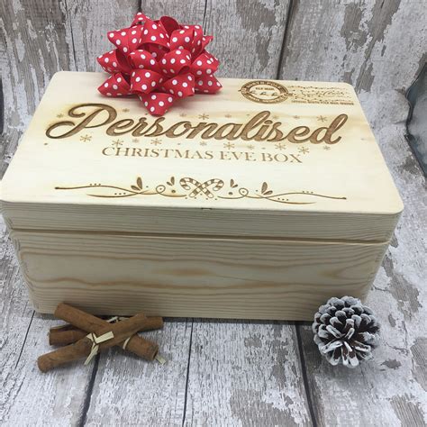 Personalised Wooden Christmas Eve Box Luv A Duck Designs