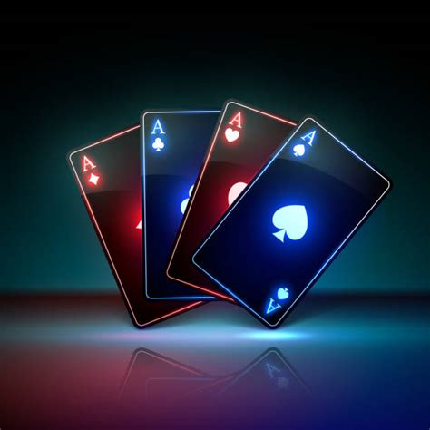 50 Cards Four Aces Neon Stock Photos Pictures And Royalty Free Images