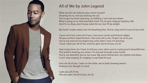 Lyrics John Legend All Of Me Rtshot