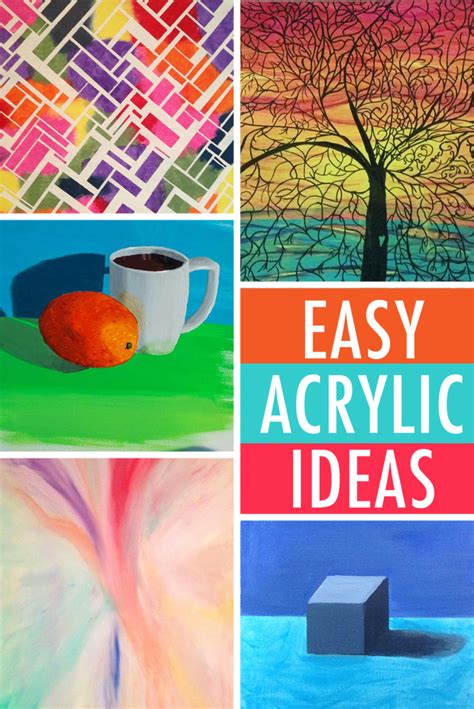34 Super Easy Acrylic Painting For Beginners