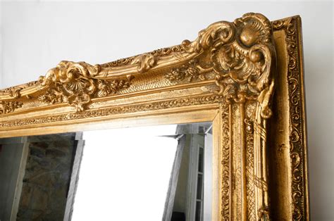 Vintage Very Large Floor To Ceiling French Gilded Mirror