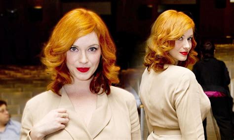 Christina Hendricks Shows Off Her Curves In Nude As She Channels Her