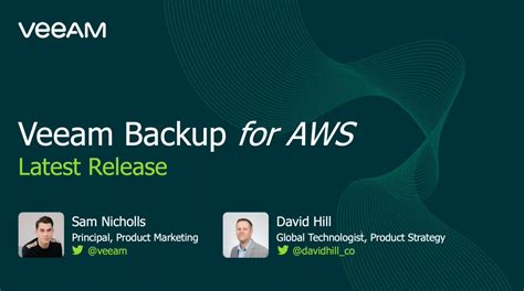 Whats New In The Latest Veeam Backup For Aws