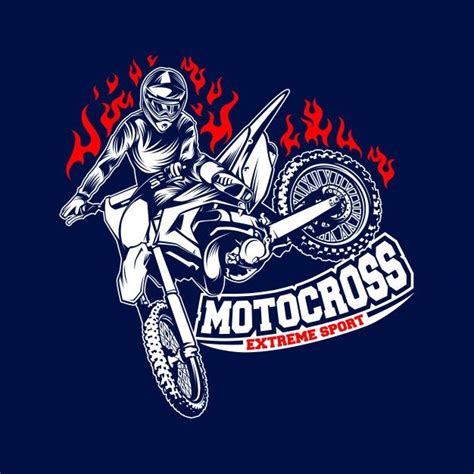 Motocross Biker Logo Design Motocross Motocross Logo