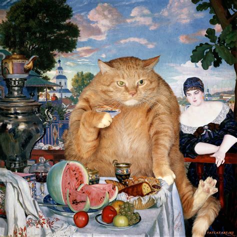 Classic Works Of Art Improved By The Addition Of A Fat Ginger Cat