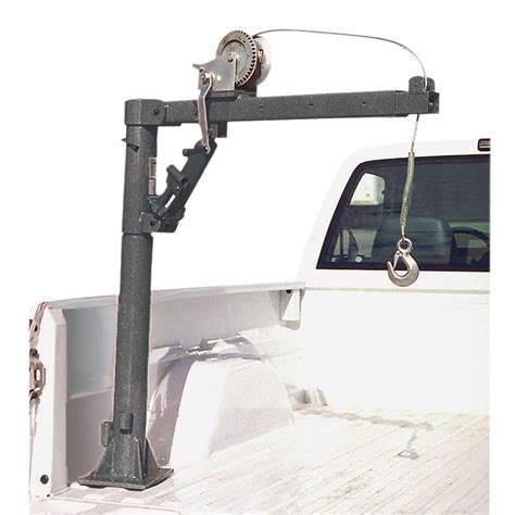 Pickup Truck Bed Crane With Hand Winch 1000 Lb Capacity Truck