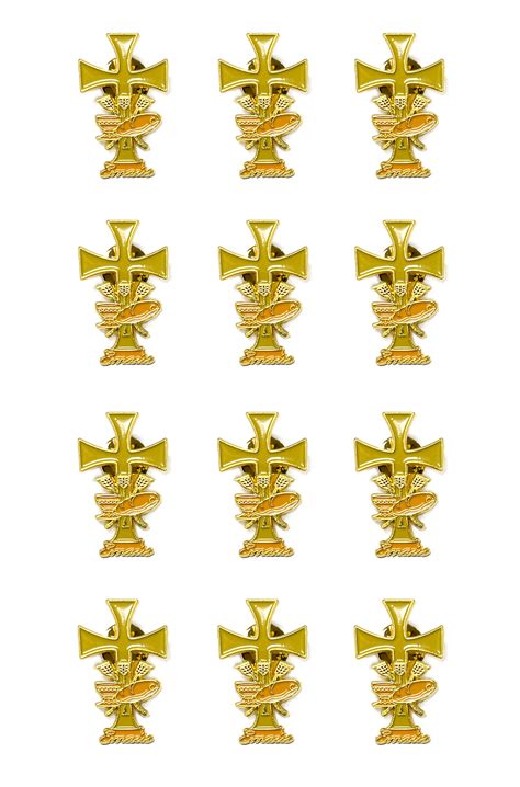 Emmaus Lapel Pin Package Of 12 Units Special For Retreats Made Of Gold