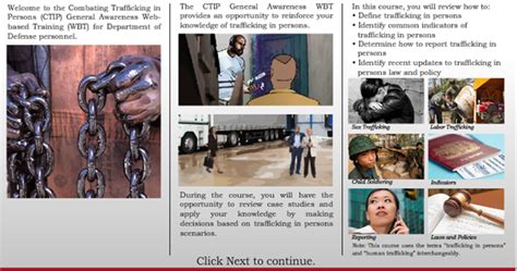 Department Of Defense Combating Trafficking In Persons Ctip Project