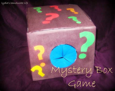 Handmade Life Mystery Box Game Mystery Box Ideas Fun Rainy Day